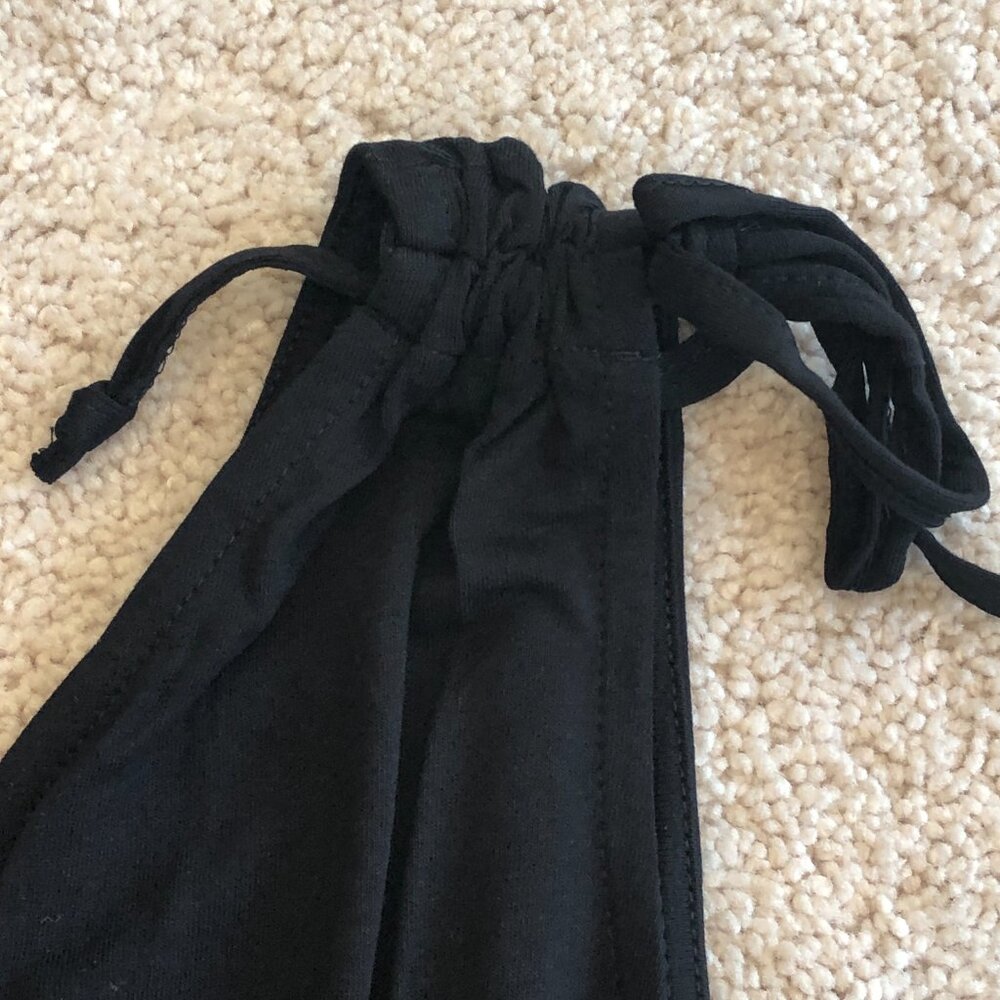 NWT LASCANA Women's Black Tie-Shoulder Jumpsuit - Picture 7 of 11